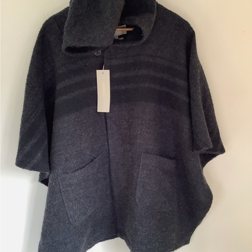 TNA Charcoal Women's Poncho Sweater